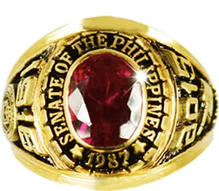 Senate Award Ring With Stone